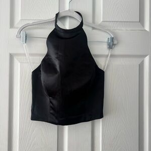 Black Halter Top